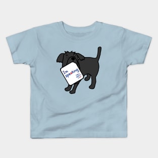 Cute Dog with Kamala Harris VP Debate Quote Kids T-Shirt